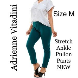 Adrienne Vittadini Ankle Pants Pullon Stretch Skinny Dressy Comfortable